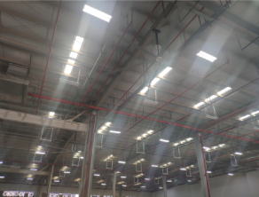 某物流公司工业大风扇安装工程案例 某物流公司工业大风扇安装工程案例